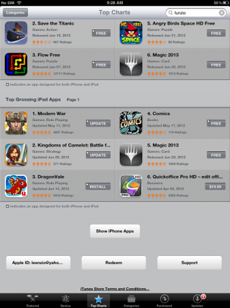 Greeの米子会社funzioのゲームアプリ Modern War Ipadアプリ売上ランキングで1位を獲得 Vsmedia