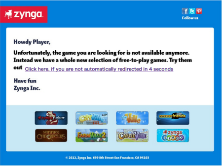 Zynga、経費削減のため今月・来月に11タイトルのサービスを終了