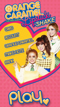 dooub、韓国の女性ボーカルユニット「Orange Caramel」のiOS向けリズムゲーム「Orange Caramel シェイク」をリリース1