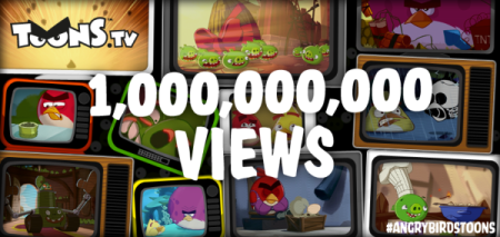 Angry Birdsのアニメシリーズ「Angry Birds Toons」、視聴回数が10億回突破