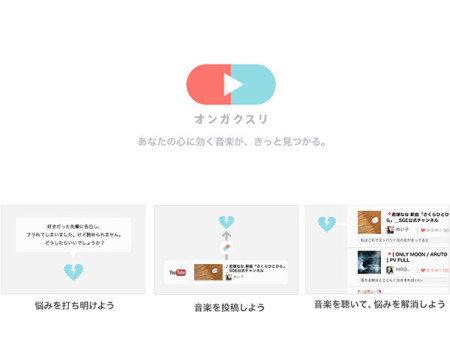 カヤック、誰かの悩みに音楽で回答する新感覚ソーシャルミュージックサービス「オンガクスリ」をリリース1