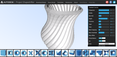 Autodesk、Webブラウザ上で利用できる3DCGツール「Project Shapeshifter」を提供開始1