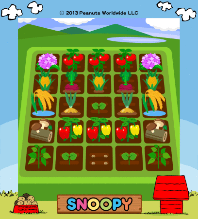 ドリコム、農園育成ソーシャルゲーム「ちょこっとファーム」にてスヌーピーとコラボ1