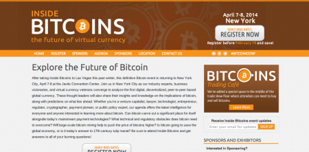 4/7-8にニューヨークにて仮想通貨「Bitcoin」専門のカンファレンスイベント「Inside Bitcoins」開催決定