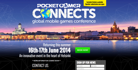 6/16～17、フィンランド・ヘルシンキにてモバイルゲーム専門のカンファレンスイベント「Pocket Gamer Connects」開催