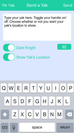 地元密着型のスマホ向けメッセージングアプリ「Yik Yak」、150万ドルを調達3