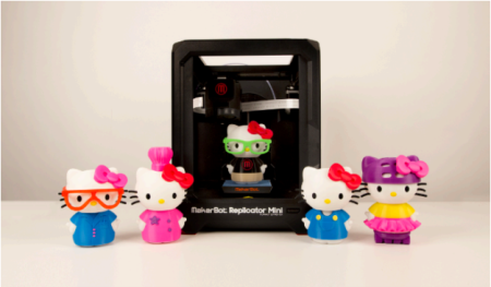 MakerBotとサンリオ、ハローキティの40周年を記念し3Dプリンタで出力可能なデータを配布