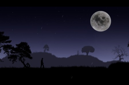 【やってみた】夜道を歩く、ただそれだけ…な散歩シミュレーションアプリ「Blue Moon」2
