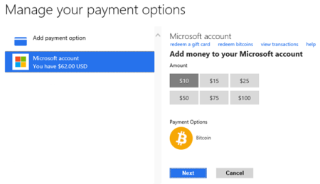 Microsoft、決済手段に仮想通貨「Bitcoin」を導入