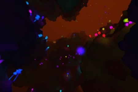 【やってみた】極彩色でサイケデリックな洞窟の中を延々と落ちていく不思議ゲー「Melodive」5