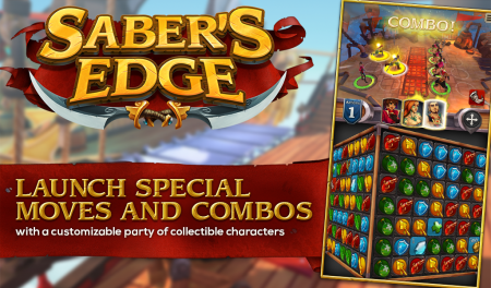 Amazon Game Studios、Kindle Fire向けパズルRPG「Saber's Edge」をリリース