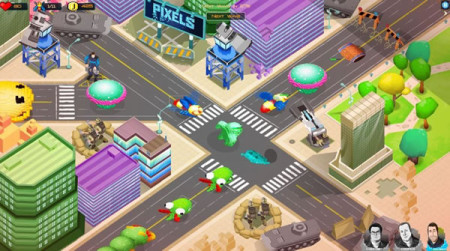 バンダイナムコエンターテインメント、パックマンなどのゲームキャラが登場する新作映画「Pixels」のスマホゲームを提供決定