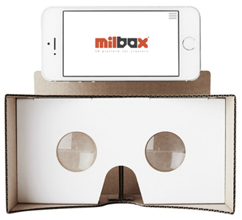 WHITE、ダンボール製VRゴーグル「Milbox」をAmazonにて販売開始　専用アプリと公式キャラ「九十九」もリリース