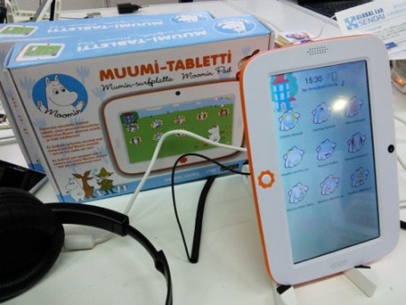 【TGS2015】子供向けのムーミン・タブレットに仙台市の企業が開発したアプリがプリインストール…仙台市とフィンランド・オウル市の取り組み