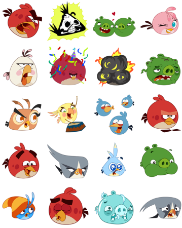 Rovio、「Angry Birds」の動くFacebookスタンプをリリース