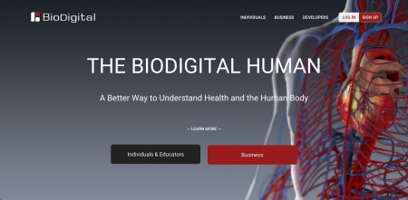 3D人体模型のBioDigital、人体モデルデータのAPIを公開