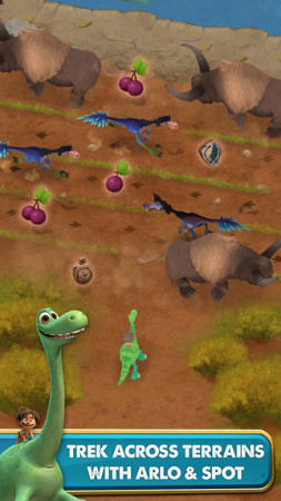 ディズニー、ピクサーの新作映画「The Good Dinosaur」（アーロと少年）のスマホゲーム「The Good Dinosaur: Dino Crossing」をリリース