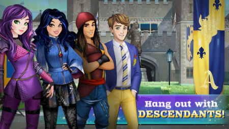 ディズニー、TV映画「Descendants」の公式スマホゲームをリリース