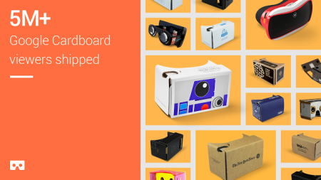 Google、ダンボール製簡易VRゴーグル「Google Cardboard」を500万個以上出荷