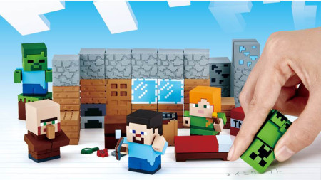 バンダイ、「Minecraft」を消しゴムで再現した「マイケシ」シリーズを5月下旬に発売