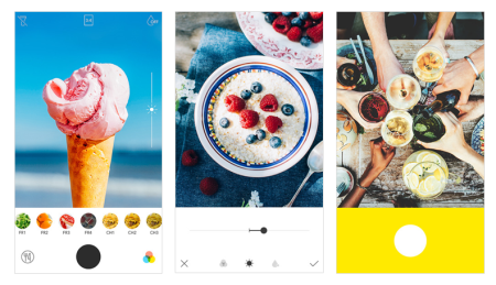 LINE、食べ物の撮影に特化したフード専用カメラアプリ「Foodie」をリリース