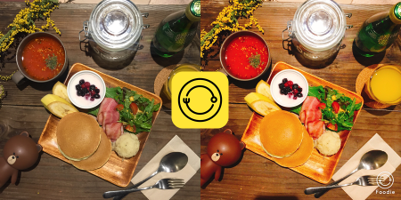 LINE、食べ物の撮影に特化したフード専用カメラアプリ「Foodie」をリリース