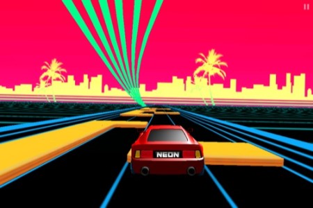 【やってみた】今見るとむしろクールな80年代レトロフューチャー・ドライブゲーム「Neon Drive」