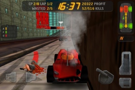 【やってみた】人を轢き殺すと高得点！鬼畜バカレース（？）ゲーム「Carmageddon」アプリ版