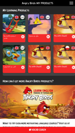 Rovioとドイツのpapagei、「Angry Birds」の英語学習アプリ「Angry Birds Learn English」をリリース
