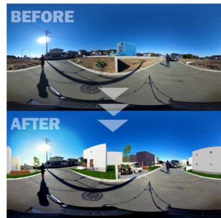 ラストマイルワークス、360°カメラを利用した実写×CG合成サービスを提供開始