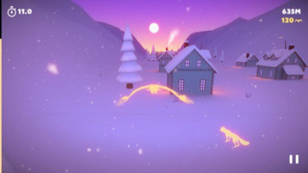 【やってみた】美しい雪景色の中を飛び回る美麗エンドレスランゲーム「White Trip」