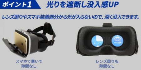 上海問屋、深く没入できるスマホ用VRゴーグルを発売