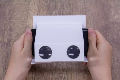 WHITEと大日本印刷、ダイレクトメールとして送れる紙製スマホVRゴーグル「Milbox POST」を発表